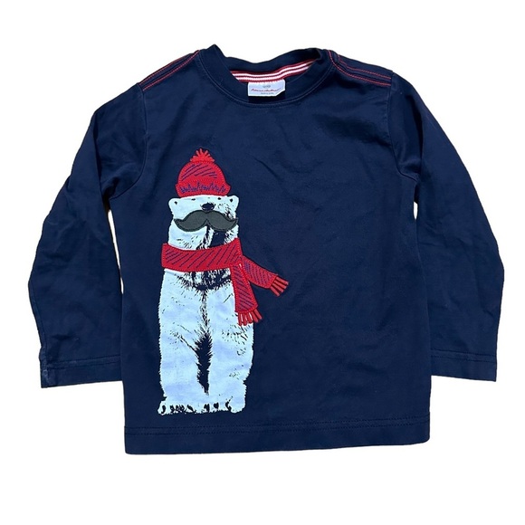 Hanna Andersson Other - Hannah Andersson Polar Bear Appliqué Long Sleeve Top